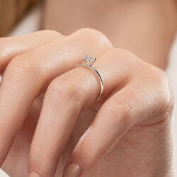 0,20 Karat Tektaş Pırlanta Yüzük - PR01358 - 7