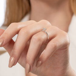 0,20 Karat Tektaş Pırlanta Yüzük - PR01358 - 6