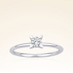 0,20 Karat Tektaş Pırlanta Yüzük - 1