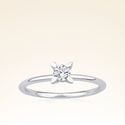 0,20 Karat Tektaş Pırlanta Yüzük - 1