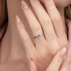 0,20 Karat Tektaş Pırlanta Yüzük - PR00239 - 5