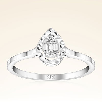 0,20 Karat Pırlantalı Baget Set - Pare Pırlanta