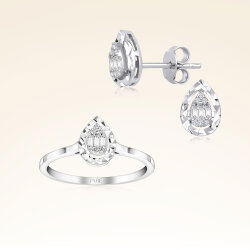 0,20 Karat Pırlantalı Baget Set - 1