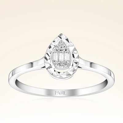 0,20 Karat Pırlantalı Baget Set - Pare Pırlanta