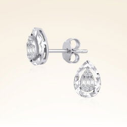 0,20 Karat Pırlantalı Baget Set - 3