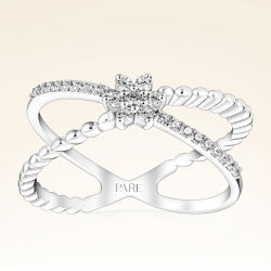 0,21 Karat Fantezi Pırlanta Yüzük - PR00655 - 1