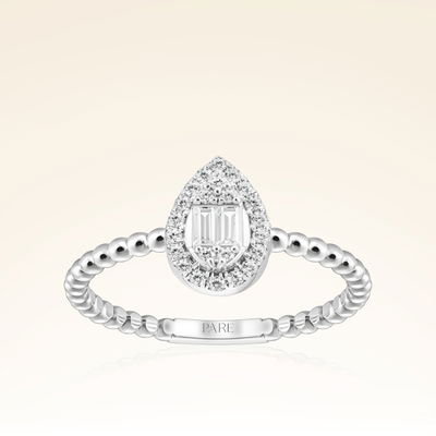 0,21 Karat Baget Pırlanta Yüzük - Pare Pırlanta