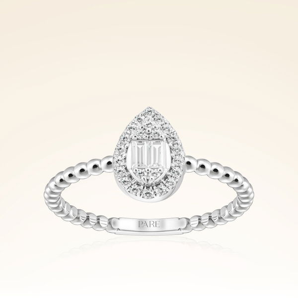 0,21 Karat Baget Pırlanta Yüzük - Pare Pırlanta