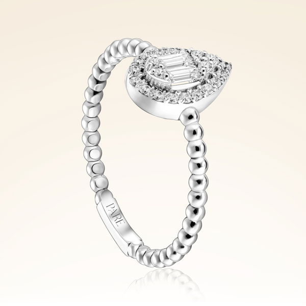 0,21 Karat Baget Pırlanta Yüzük - Pare Pırlanta