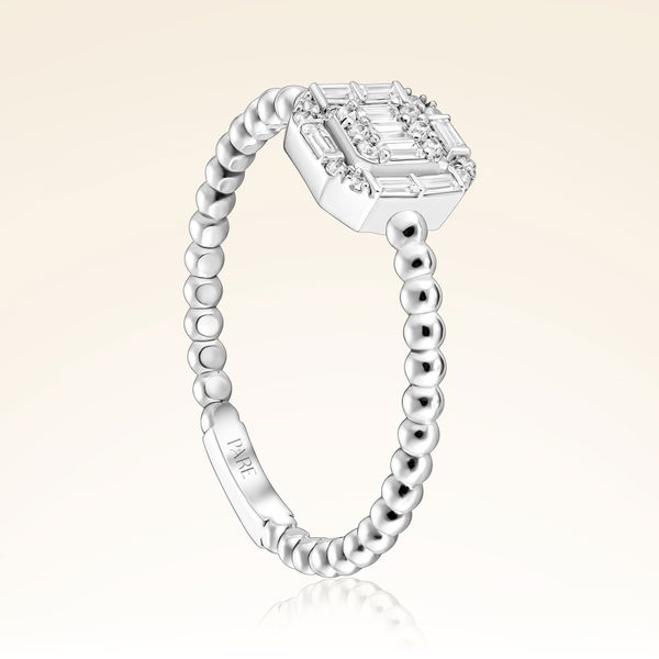 0,21 Karat Baget Pırlanta Yüzük - Pare Pırlanta