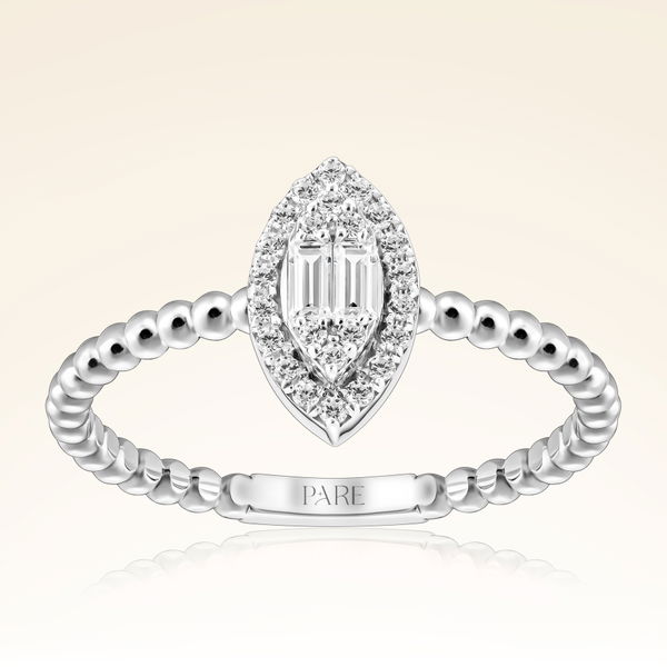 0,21 Karat Baget Pırlanta Yüzük - Pare Pırlanta