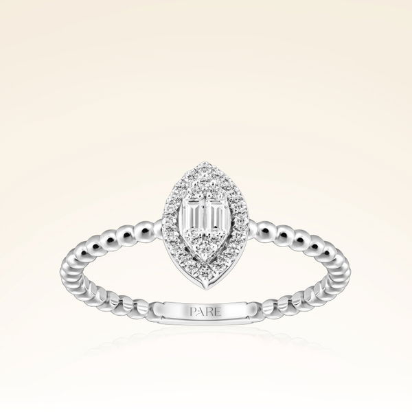 0,21 Karat Baget Pırlanta Yüzük - Pare Pırlanta