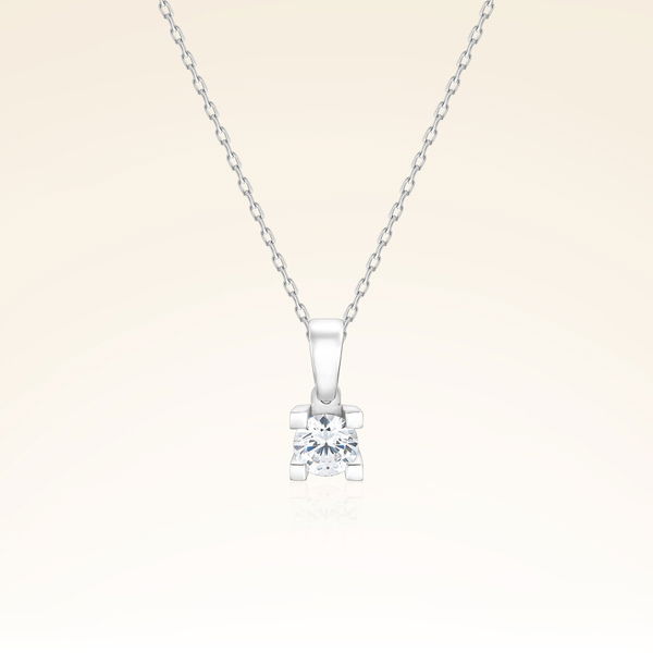 0,21 Karat Tektaş Pırlanta Kolye - Pare Pırlanta