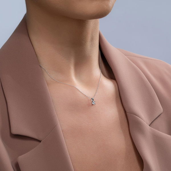 0,21 Karat Tektaş Pırlanta Kolye - Pare Pırlanta