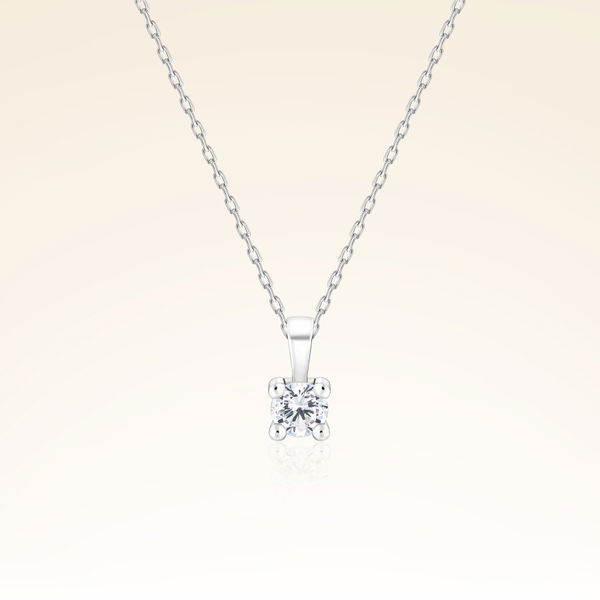 0,21 Karat Tektaş Pırlanta Kolye - Pare Pırlanta