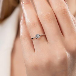 0,22 Karat Coronet Pırlanta Yüzük - 4