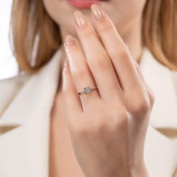 0,22 Karat Coronet Pırlanta Yüzük - 3