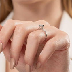 0,22 Karat Coronet Pırlanta Yüzük - 5