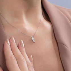 0,22 Karat Fantezi Pırlanta Kolye - PR00525 - 3