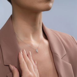 0,22 Karat Fantezi Pırlanta Kolye - PR00525 - 2