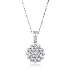 0,22 Karat Fantezi Pırlanta Kolye - PR00753 - 1