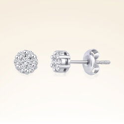 0,22 Karat Fantezi Pırlanta Küpe - PR00598 - 1