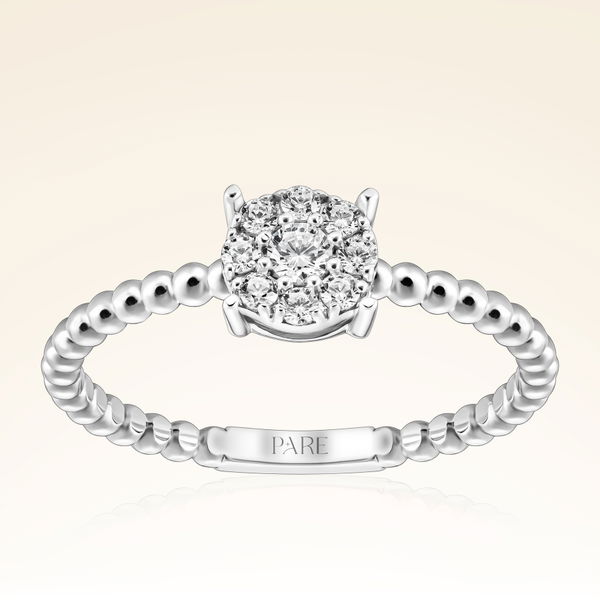 0,22 Karat Pırlanta Trend Yüzük - Pare Pırlanta