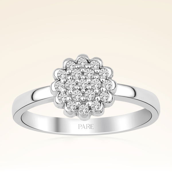 0,22 Karat Fantezi Pırlanta Yüzük - Pare Pırlanta