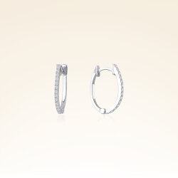 0,22 Karat Pırlanta Halka Küpe - 1