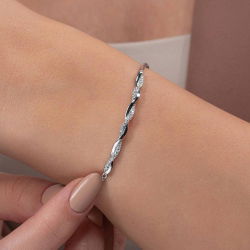 0,23 Karat Fantezi Pırlanta Bileklik - 3