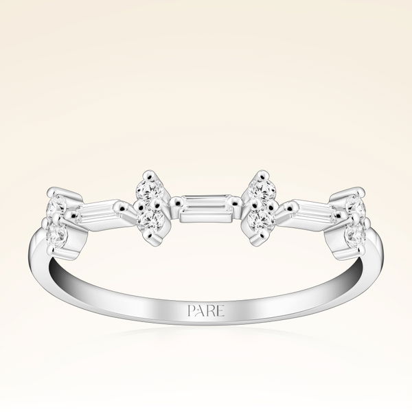 0,23 Karat Pırlanta Baget Taşlı Yüzük - Pare Pırlanta