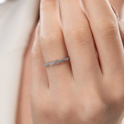 0,23 Karat Pırlanta Taşlı Yüzük - 3