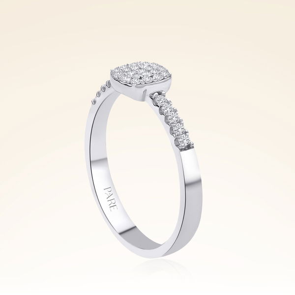 0,23 Karat Pırlanta Fantezi Tasarım Yüzük - Pare Pırlanta