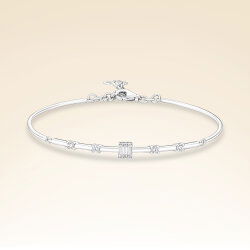 0,24 Karat Baget Pırlanta Bileklik - 1