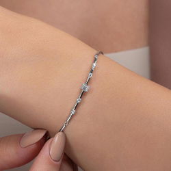 0,24 Karat Baget Pırlanta Bileklik - PR00889 - 3