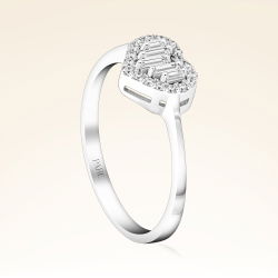 0,24 Karat Baget Pırlanta Yüzük - 2