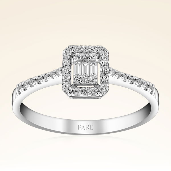 0,24 Karat Baget Pırlanta Yüzük - Pare Pırlanta