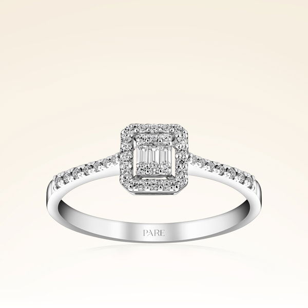 0,24 Karat Baget Pırlanta Yüzük - Pare Pırlanta