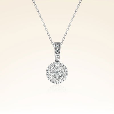 0,24 Karat Fantezi Pırlanta Kolye - Pare Pırlanta