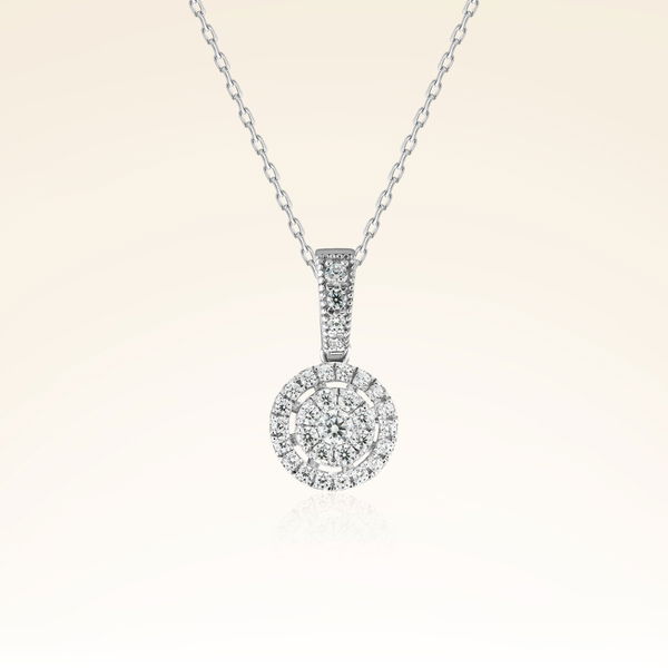 0,24 Karat Fantezi Pırlanta Kolye - Pare Pırlanta