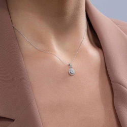 0,24 Karat Fantezi Pırlanta Kolye - PR00562 - 3