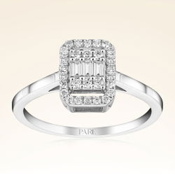 0,24 Karat Baget Pırlanta Yüzük - PR00947 - 1