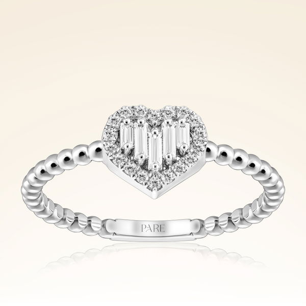 0,24 Karat Baget Pırlanta Yüzük - Pare Pırlanta