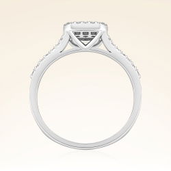 0,24 Karat Baget Pırlanta Yüzük - 3