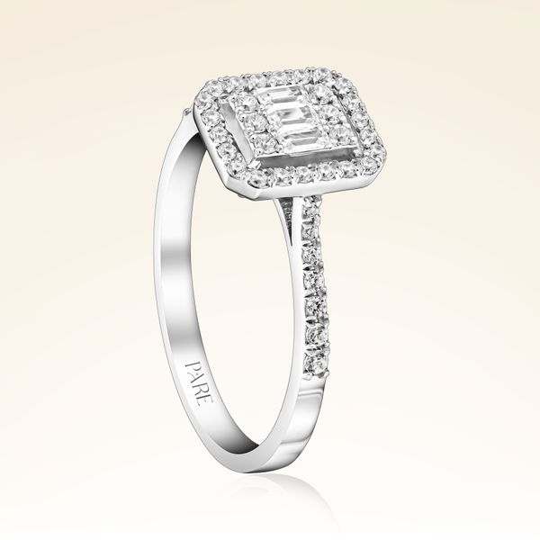 0,24 Karat Baget Pırlanta Yüzük - Pare Pırlanta