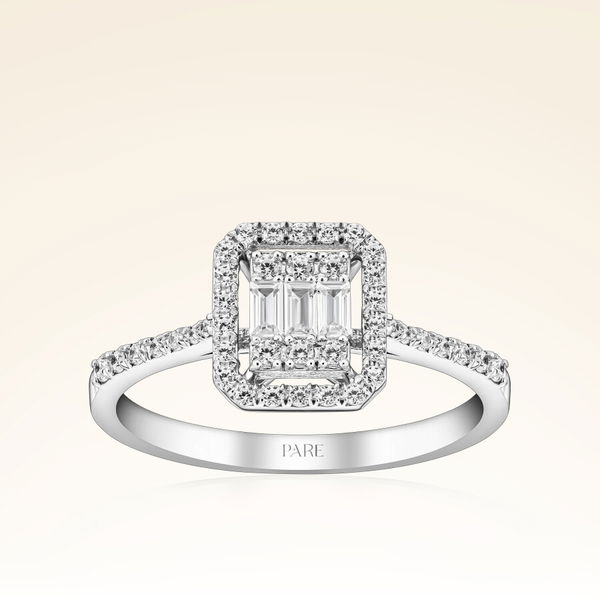 0,24 Karat Baget Pırlanta Yüzük - Pare Pırlanta