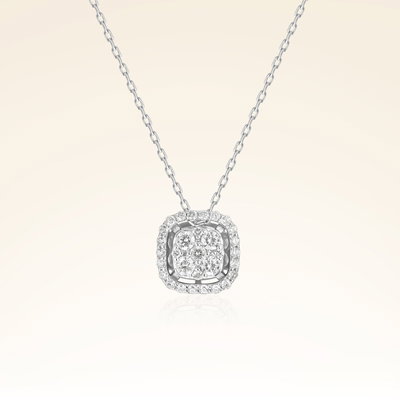 0,24 Karat Pırlanta Tasarım Kolye - Pare Pırlanta