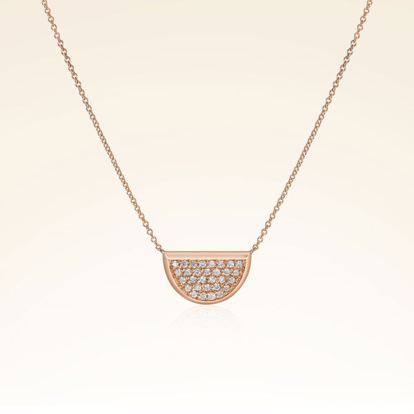 0,24 Karat Pırlantalı Trend Kolye - Pare Pırlanta