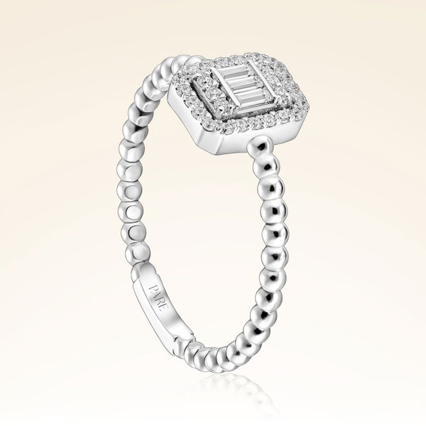 0,25 Karat Baget Pırlanta Yüzük - Pare Pırlanta