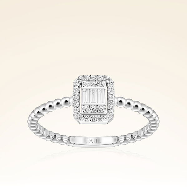 0,25 Karat Baget Pırlanta Yüzük - Pare Pırlanta